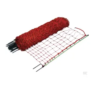 Hønse-og-kyllingenet 112cm x 50m med dobbelt spyd Orange Gallagher