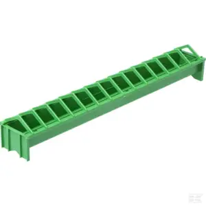 Fodertrug aflang Plast 50 X 8 CM Grøn