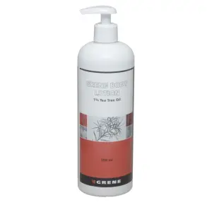 Grene Lotion 500 ml med pumpe indeholder 1% Tea Tree Oil