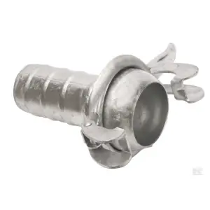 Hanpart 6" med 150 mm slangestuds galvaniseret inkl lukkebeslag