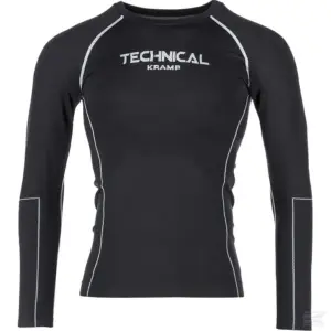 Termoundertrøj langærmet, unisex, sømløs, sort, Kramp Technical