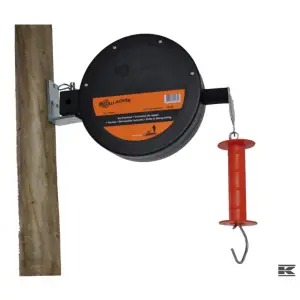 Automatisk trådvinde, 15m hvid 40mm polytape