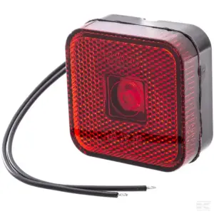 LED Markeringslygte, firkantet, 12-24 V, 65x65x28 mm, Kramp