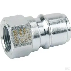 Højtrykskoblingsnippel 3/8" indv gev
