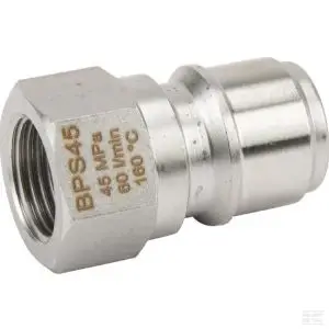 Højtrykskoblingsnippel 3/8" indv gev rf