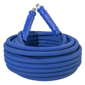 Højtryksrenseslange 3/8" 15 m 400 bar 155 gr C blå 3/8" nippel